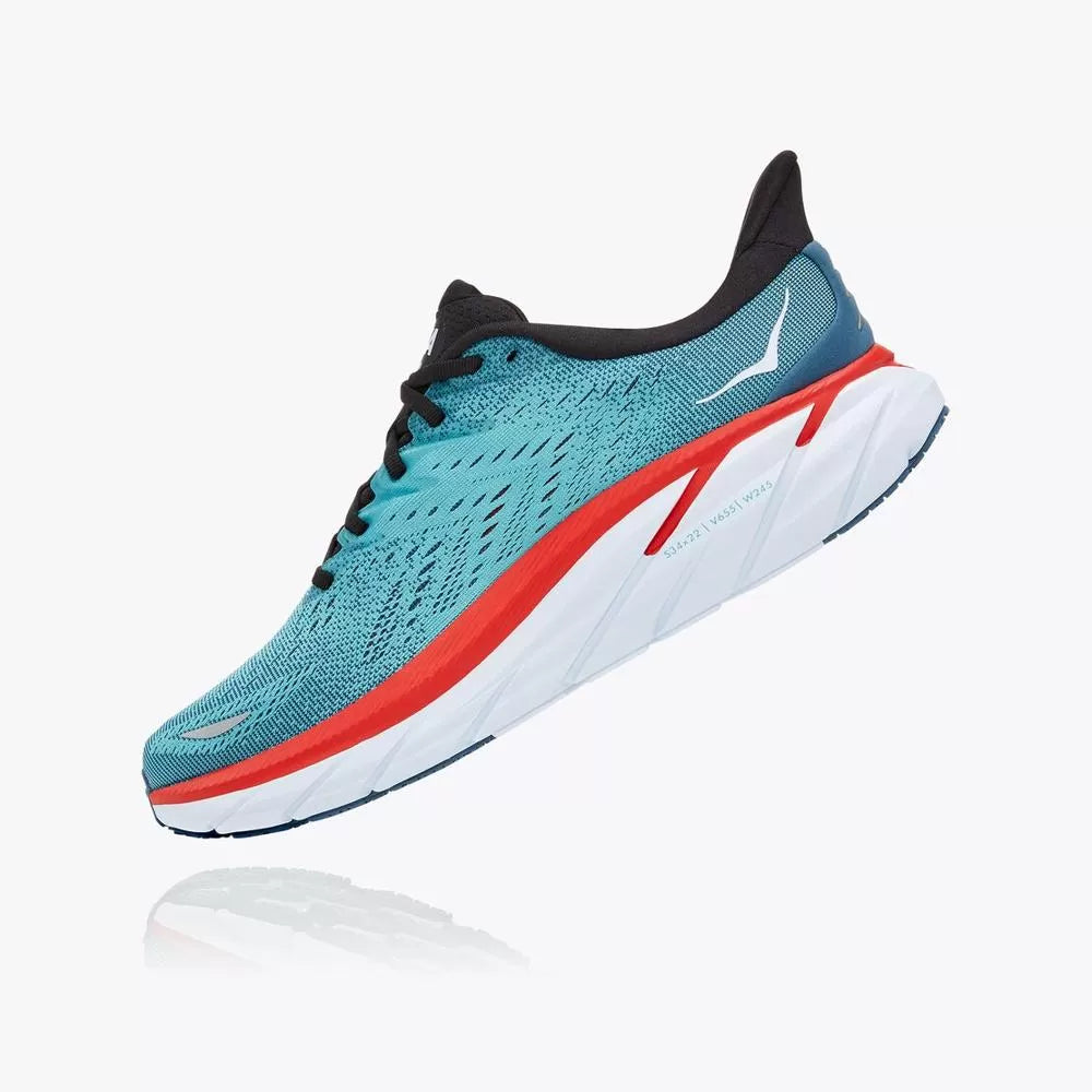 Women's Hoka Clifton 8 - Real Teal / Aquarelle